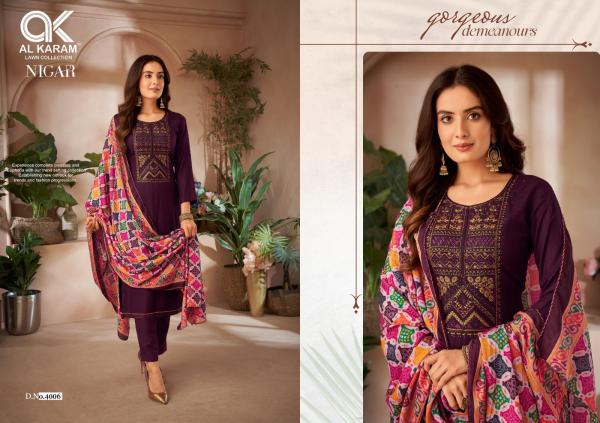 AlKaram Nigar Vol-4 – Exclusive Embroidery Dress Material